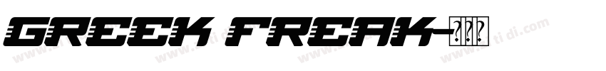 Greek Freak字体转换